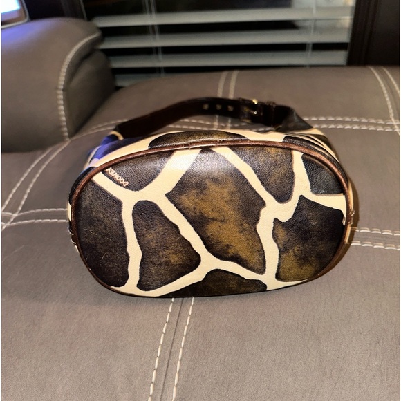 Dooney & Bourke serengeti giraffe MINI hobo Satchel Purse Handbag Leather - Picture 2 of 4